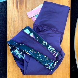 Yoga pants with artistic detail